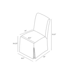 Canvas Slipcover Armless Dining Chair - Hearth & Hand™ With Magnolia -Chic Furniture Store GUEST fc97354d 061e 4aac 9cad 1061314ab18c