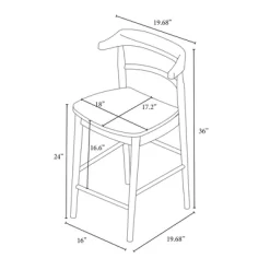 Kaysville Curved Back Wood Counter Height Barstool - Threshold™ Designed With Studio McGee 17 Kaysville Curved Back Wood Counter Height Barstool - Threshold™ Designed With Studio McGee -Chic Furniture Store GUEST fd10f3f7 c840 492c 99c3 22fe1ea36f2d