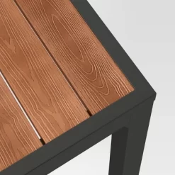 Bryant 6 Person Faux Wood Rectangle Patio Dining Table - Gray/Natural Wood - Threshold™ -Chic Furniture Store GUEST fe0a4618 2959 4bc4 8d9a 99dfcf05fb48