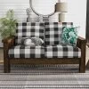 Jovie Gingham Rustic Loveseat - HOMES: Inside + Out 1 Jovie Gingham Rustic Loveseat - HOMES: Inside + Out -Chic Furniture Store GUEST fead4da2 15b5 433c 93d7 058e1d0967b2