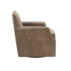 Glaser Faux Leather Swivel Chair Brown - Madison Park 12 Glaser Faux Leather Swivel Chair Brown - Madison Park -Chic Furniture Store GUEST fecafd4e d3e5 453f 9bfe 1bab360f12b1
